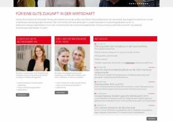 Custom developed system for schule fur wirtschaft hamburg