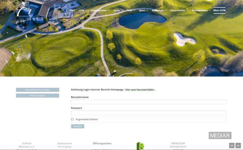 Custom development for golfclub