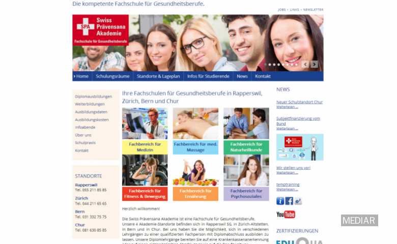 Development for swiss akademie for health professionals