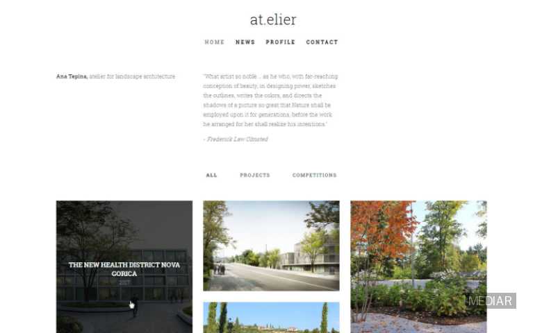 Landscape architecture website