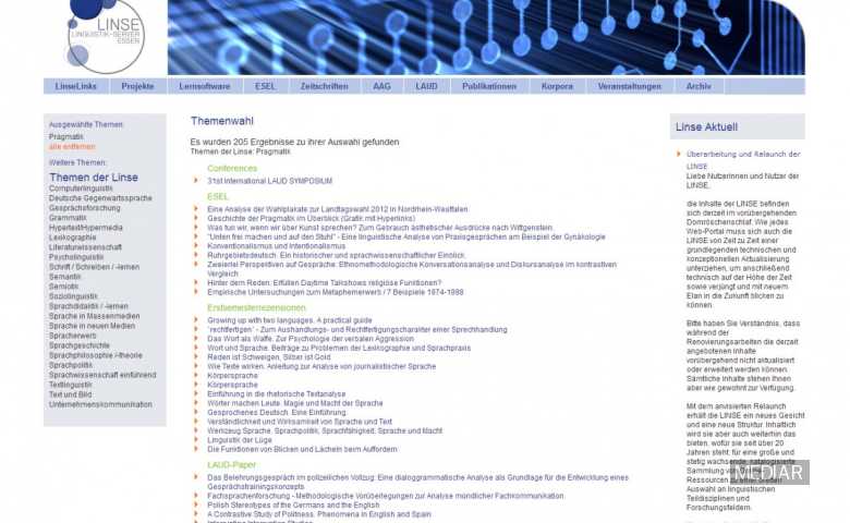 Uni linguistik server development